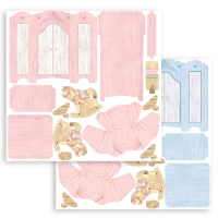 Stamperia 3D Paper Kit 12x12 Inch Daydream Baby's Room (SBPOP11)
